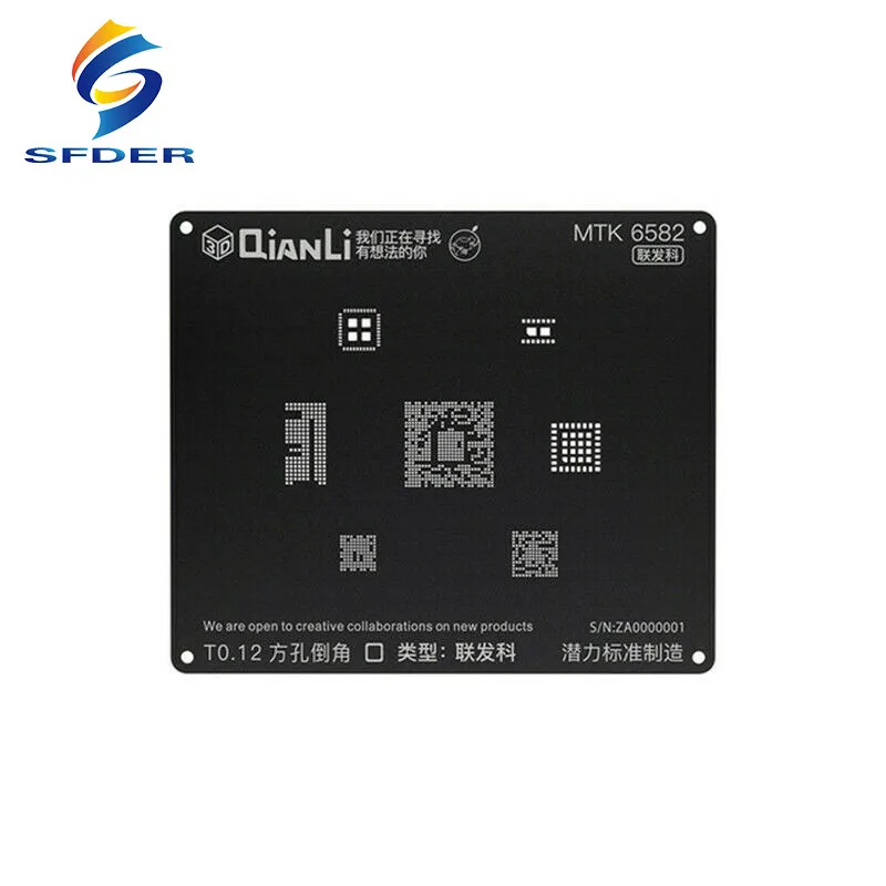 QIANLI IBlack 3D BGA Reballing Stencil For SDM660 SDM636 MTK 6582 Kirin 655 659 MSM8996 EMMC Phone Repair Tools | Инструменты