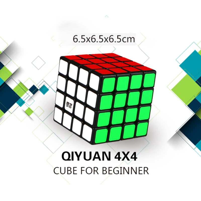 Qiyi 4x4x4 наклейка профессиональные скоростные магические Кубики Пазлы обучающие