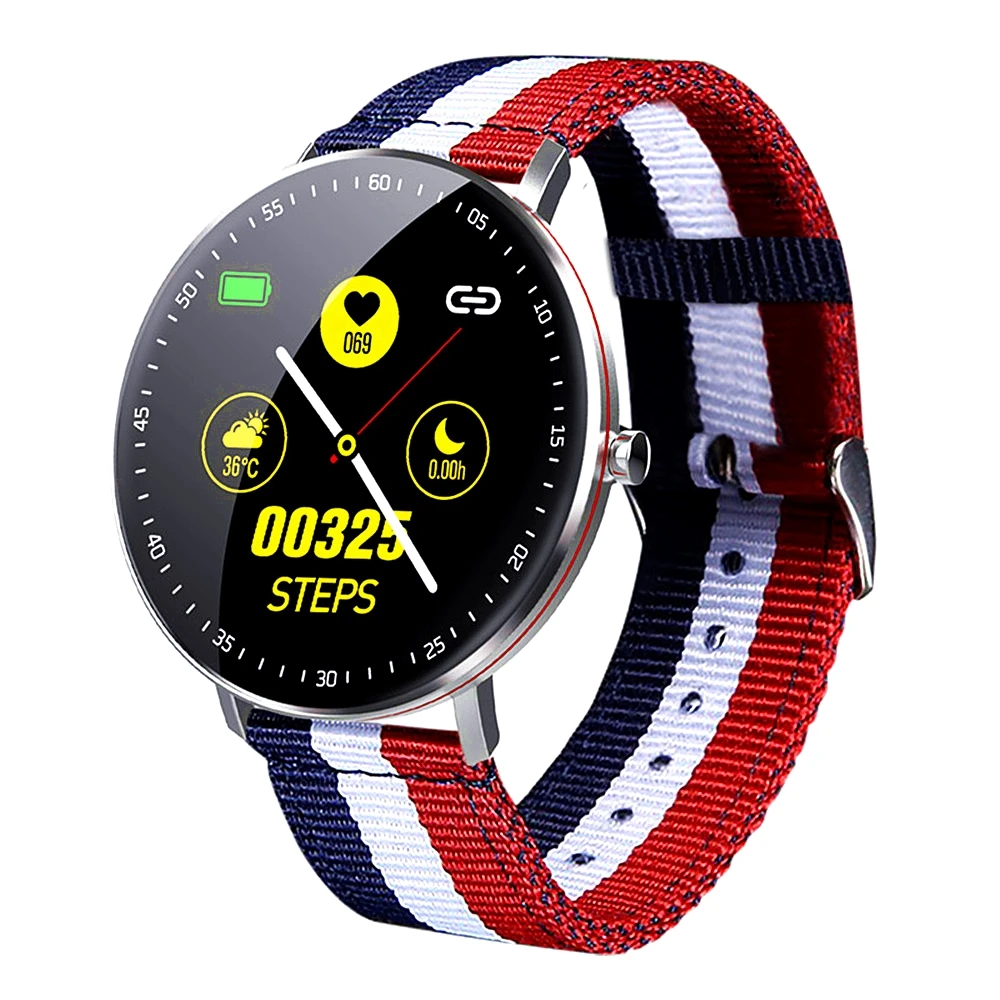 Nennbo умные часы для плавания Ip68 музыкальный монитор сердечного ритма холщовые