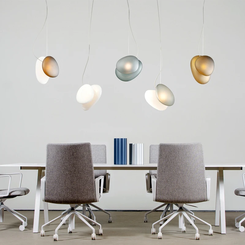 Светодиодные подвесные светильники из камешков дизайнерские декоративные