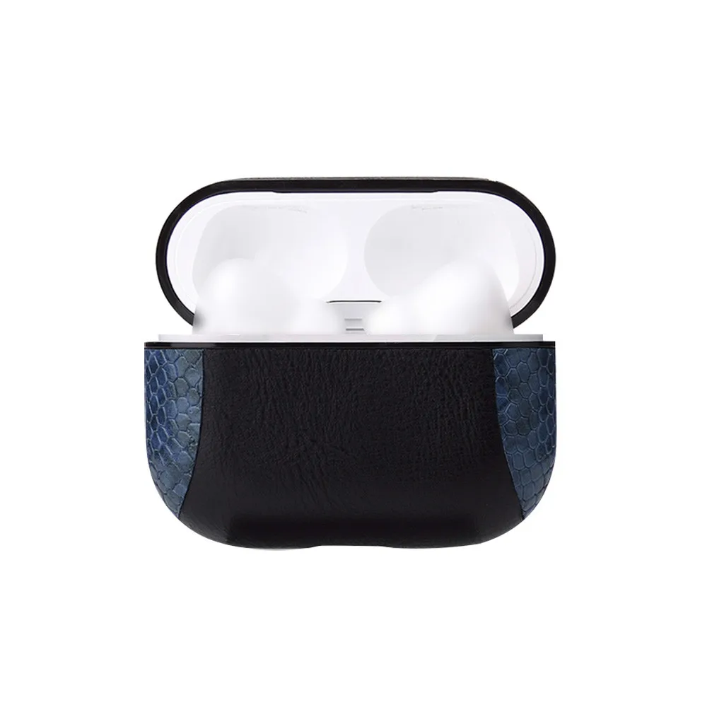 Для AirPods Pro 2019 беспроводной зарядный чехол кожаный противоударный защитный