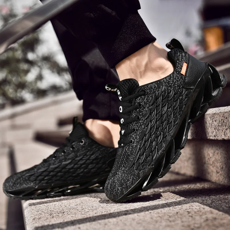 Couple Net Shoes Shoes Running Shoes Men's Shoes Casual Sports Shoes Shock-absorbing Blade Bottom Running Shoes Women's Shoes
