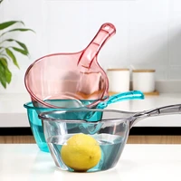 plastic transparent water scoop plastic water ladle bath ladle dipper shampoo ladle household accessories for kitchen bathroom