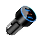 Зарядное устройство для автомобиля, 3,1 А, со светодиодным дисплеем, USB для Volvo S40, S60, S80, XC60, XC90, V40, V60, C30, XC70, V70