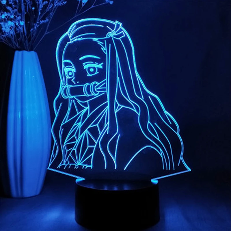 

Anime Kimetsu No Yaiba Nezuko Kamado Figure Led Night Light for Bedroom