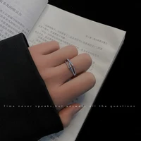 personalised opening adjustable geometric rings for men and women with simple lines index finger ring fashion hand accessories