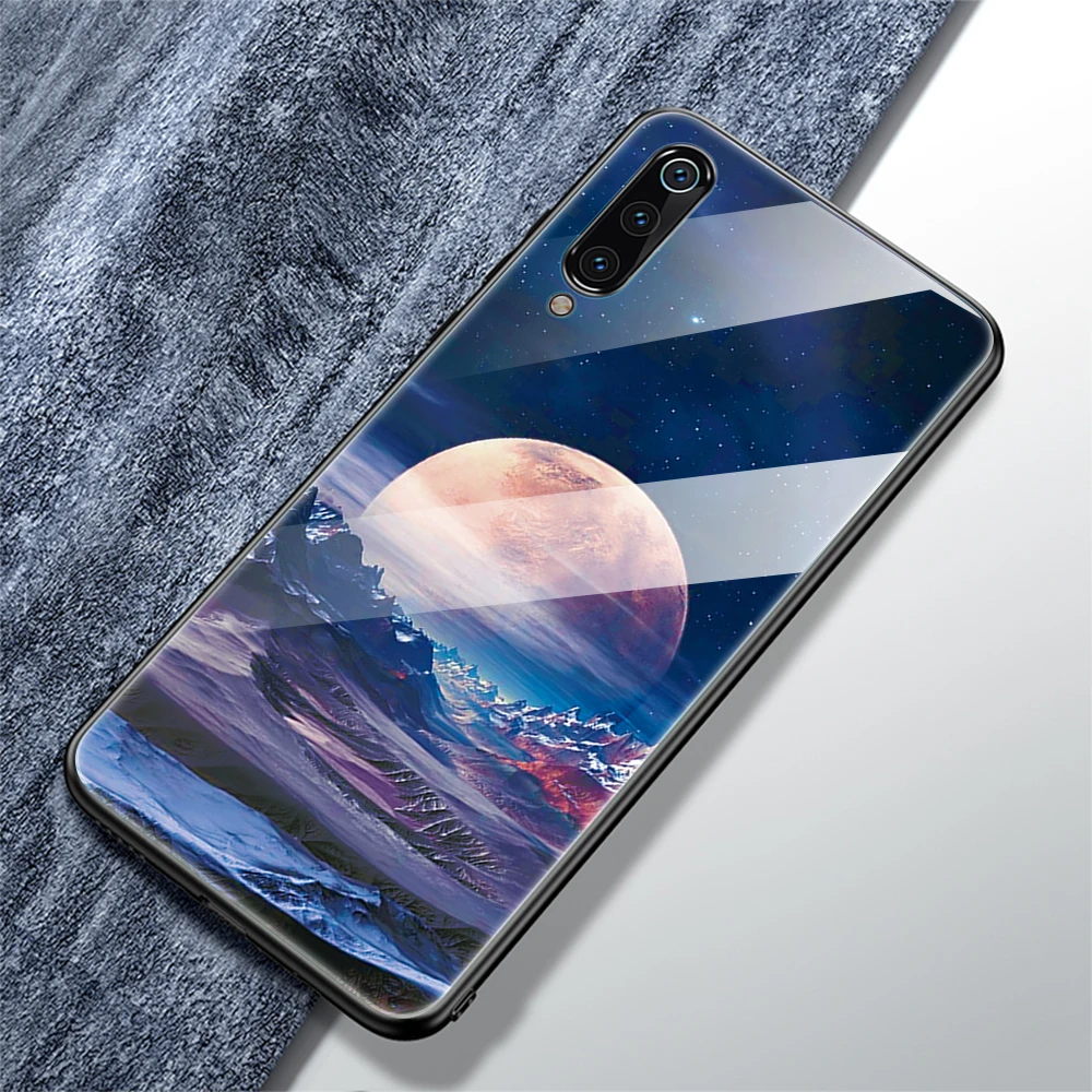 Чехол для телефона из закаленного стекла для Samaung Galaxy A10 A20 A30 A50 A70 M20 A7 Note 10 Pro S10 S10e S8 S9 Plus чехол из ТПУ с узором и цветами - Цвет: XingQS