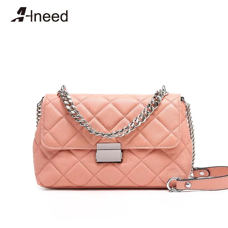 Сумка через плечо ALNEED Женская из натуральной кожи на цепочке 2019 | Багаж и сумки