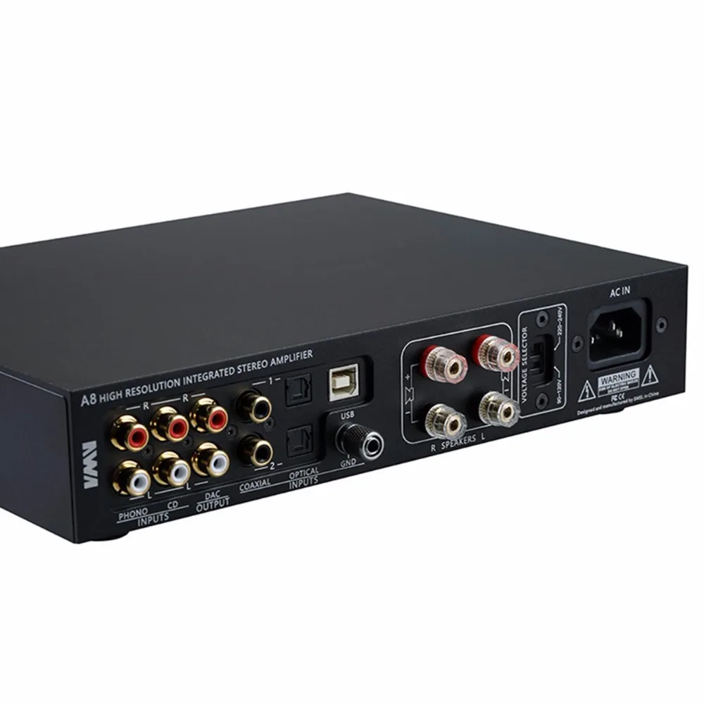 SMSL A8 Hi-Res HIFI Headphone Amplifier DAC Decoder XMOS Solution and ICEpower 125Wx2 Module Audio Digital Power | Электроника
