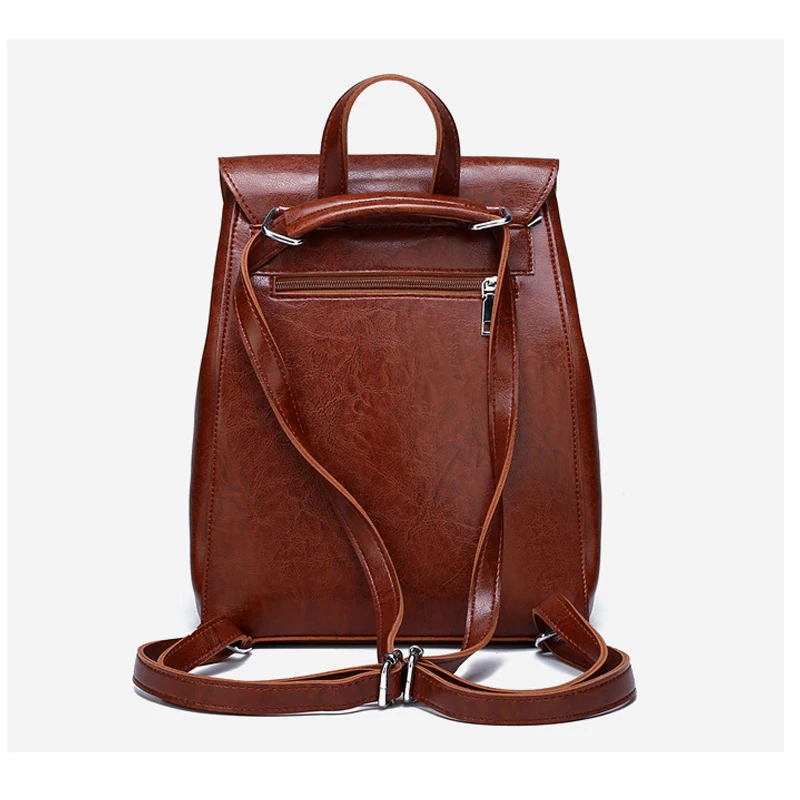 

Fashion Small Women Backpack Leather Soft Solid High Quality Trend Backpack Female Women's Bags 2020 New