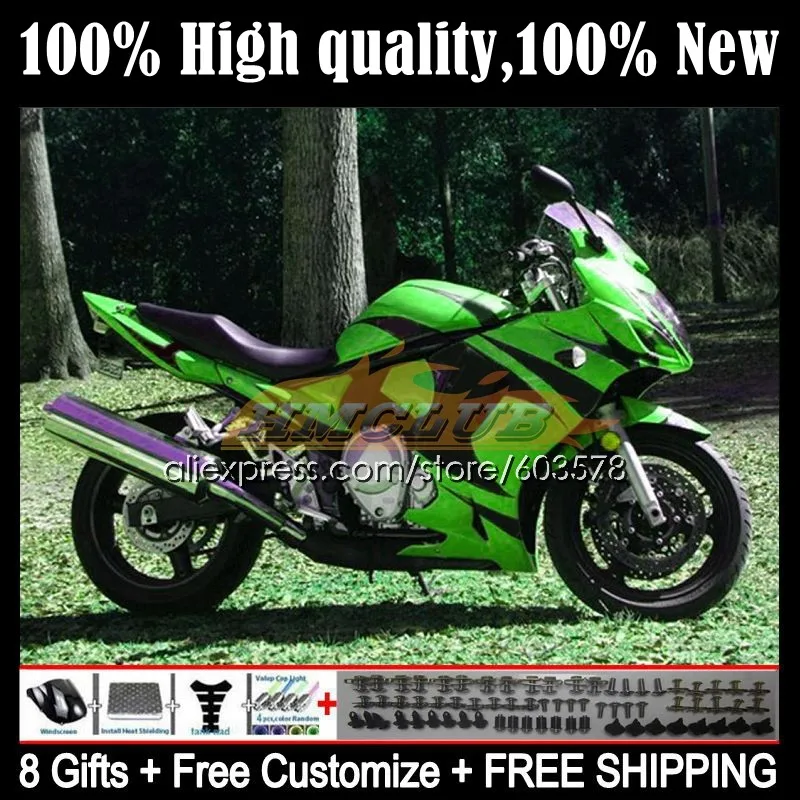 

GSX650F для SUZUKI KATANA GSXF 650 08 09 10 11 12 13 14 15CL.125 GSXF650 2008 2009 2010 2011 2012 2013 2014 обтекатель с зеленым пламенем