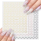 1 шт., самоклеящиеся 3d-слайдеры для французского маникюра