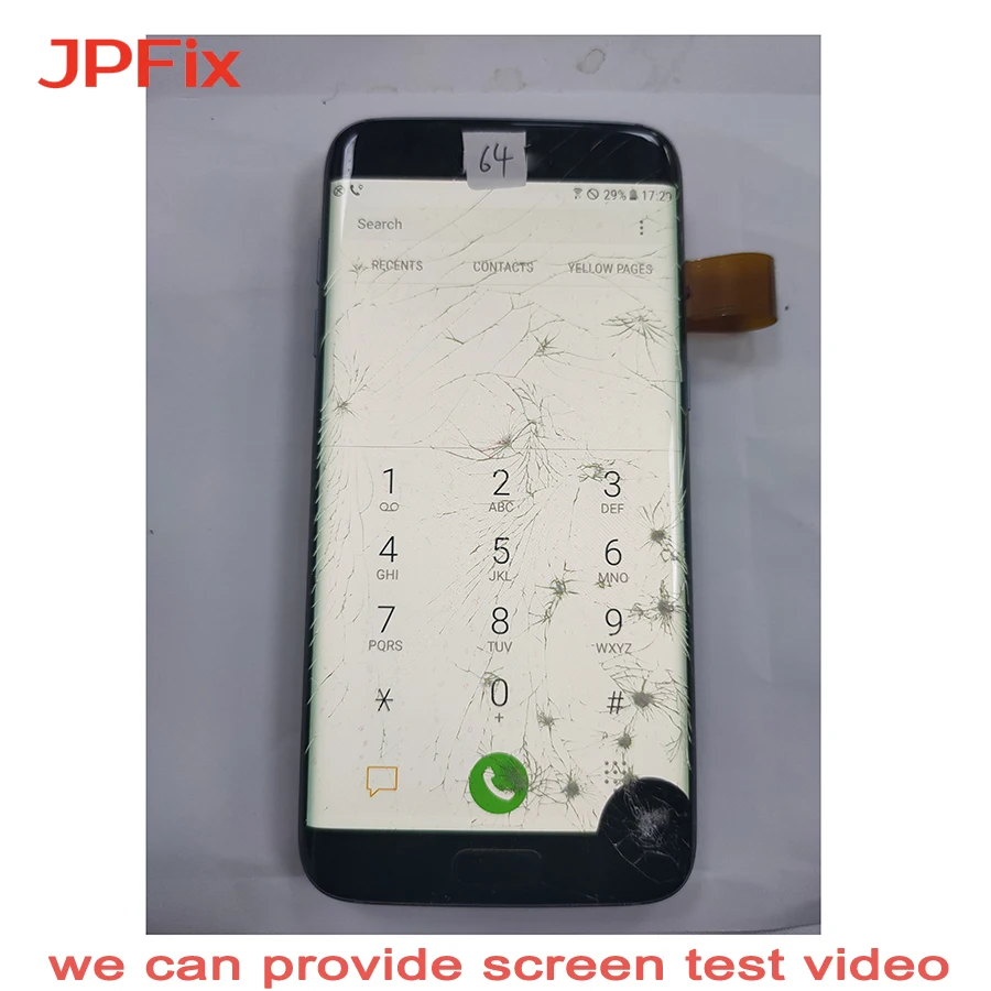 Super AMOLED дисплей JPFix для Samsung Galaxy S7 Edge G935 ЖК-дисплей с трещинами дефектный сенсорный
