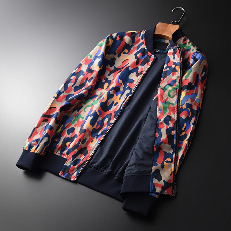 Мужская куртка с Бейсбольным воротником Minglu роскошные мужские куртки и пальто