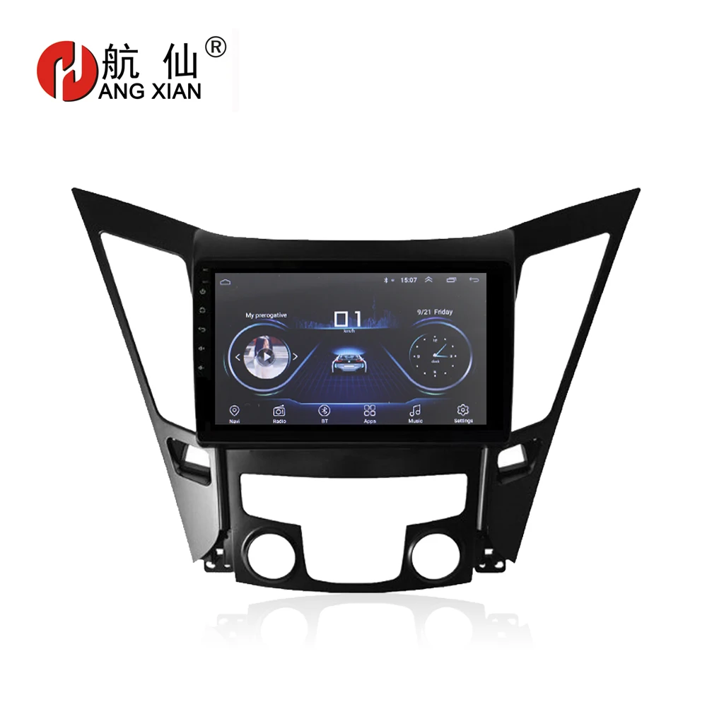 Автомагнитола HANG XIAN 9 &quot 4 ядра Android 8 1 для Hyundai Sonata 8th dvd плеер GPS навигация