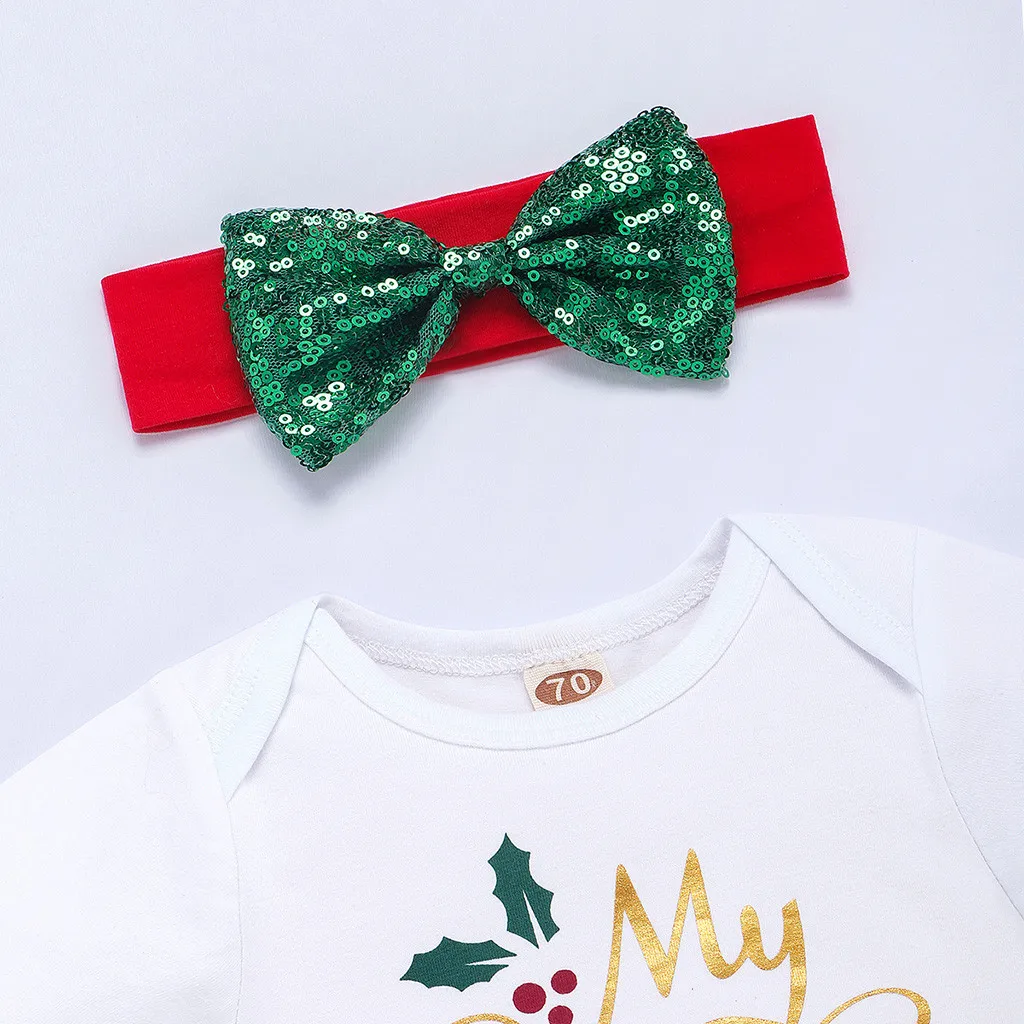 My First Christmas/рождественское платье для новорожденных девочек с надписью, комбинезон, платье-пачка Vestidos De Bebe, вечерние комплекты для маленьких девочек на первый день рождения