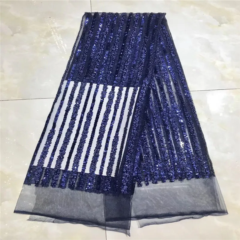 Королевский синий 2020 африканская блестящая кружевная ткань зеленый высокое