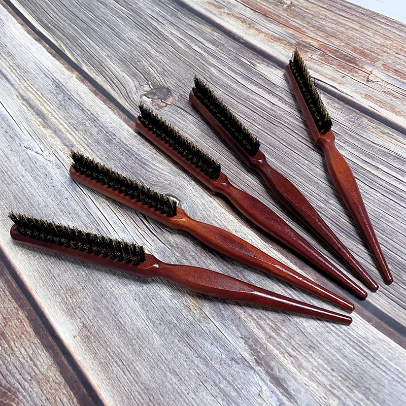 

Очаровательная щетка для волос, деревянная расческа для тонких линий, трехрядная Расческа для удлинения, парикмахерские инструменты для ук...