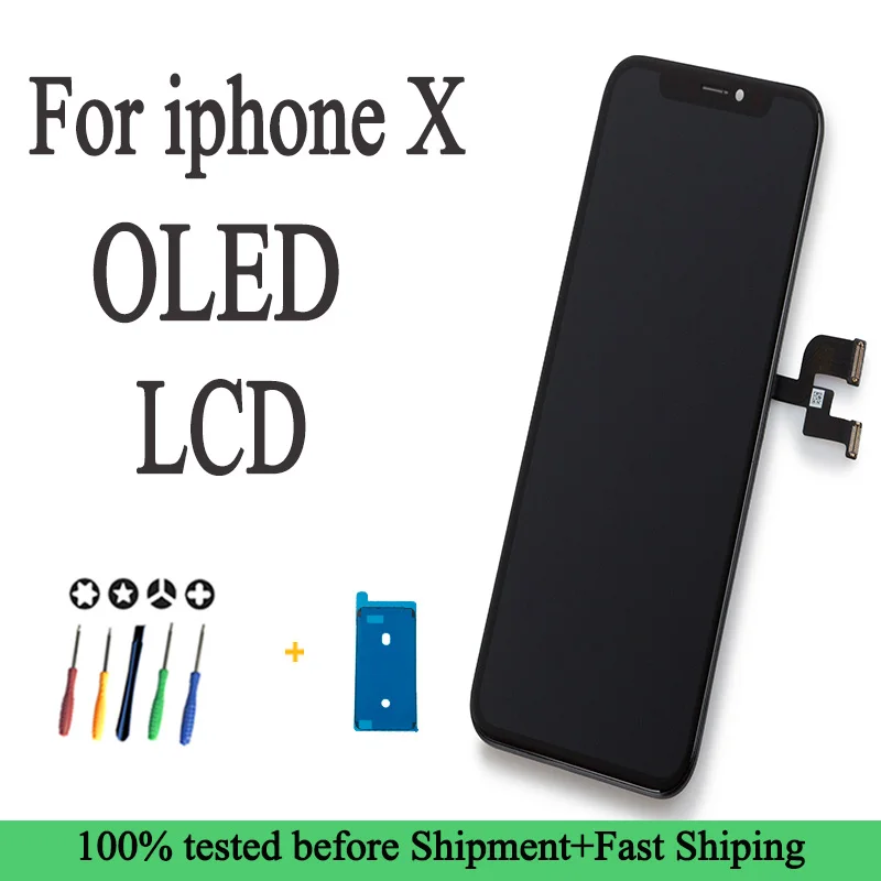 Premium Quality OLED Lcd For iPhone X Display Wholesale Price No Dead Pixel For iPhone X XR XS Screen 100% Test Good 3D Touch enlarge
