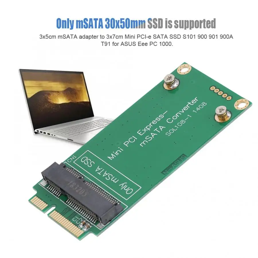MSATA SSD для SATA Mini PCIE Riser Card адаптер конвертер ASUS Ноутбука | Компьютеры и офис