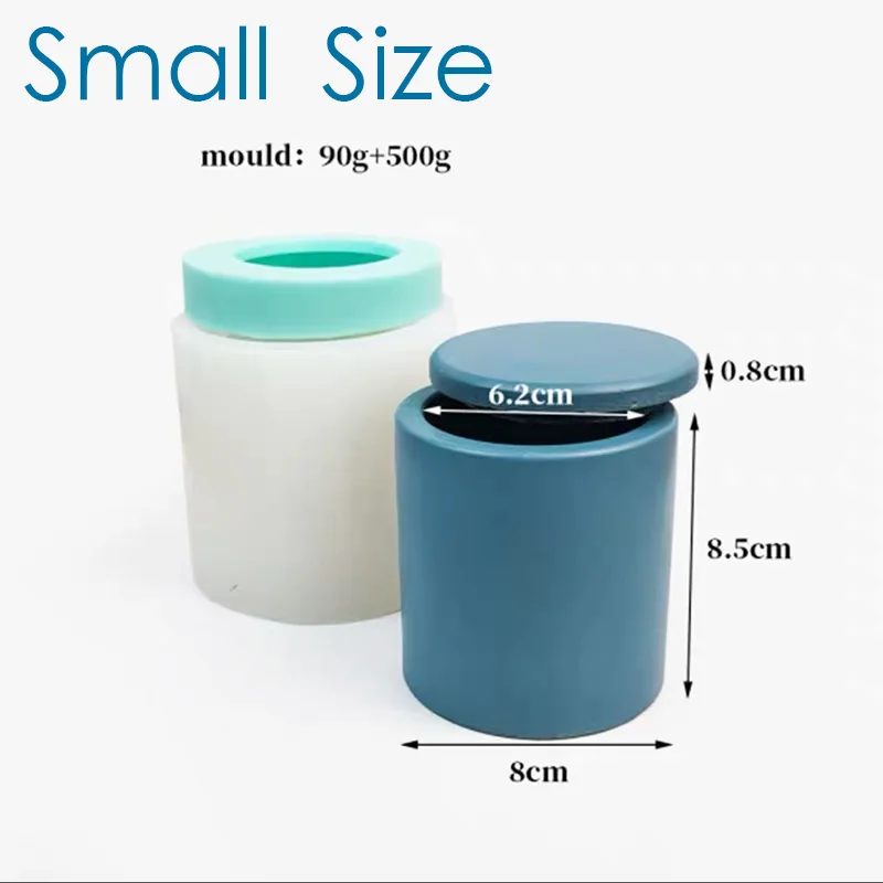 Круглый резервуар для хранения форма бетона с крышкой силиконовая терраццо