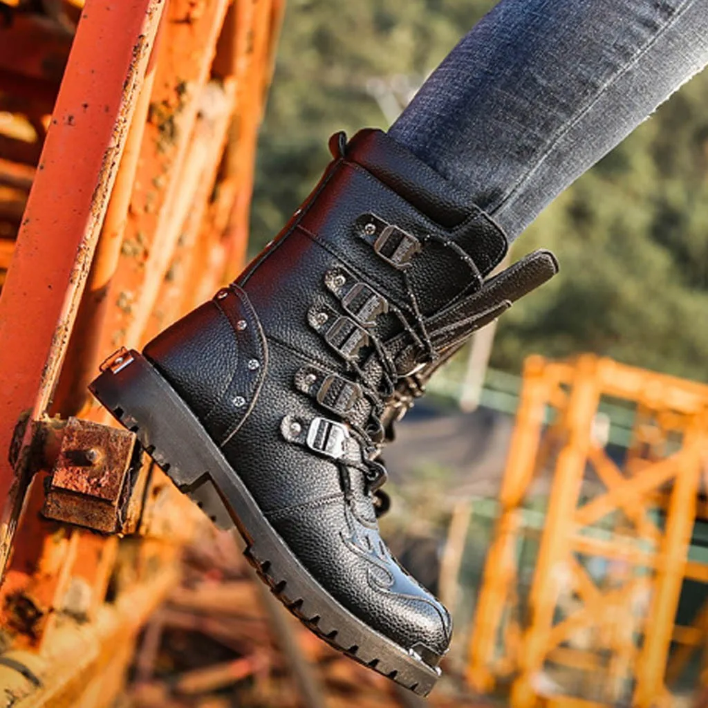 Для Мужчин's готические сапоги мотоботы мужчин в западном стиле армейские