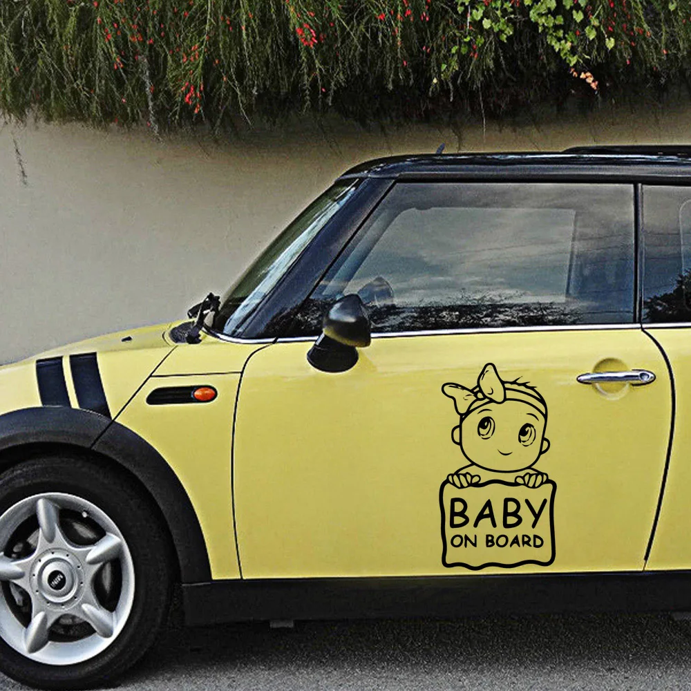 

Diy board baby Car Stickers Vinyl Decal Decorate Sticker Auto Products