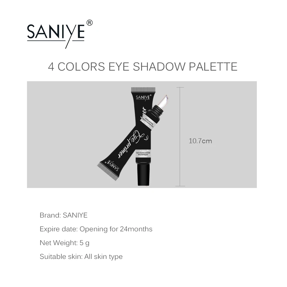 

SANIYE Eye Makeup Primer Glitter Primer Sequined Primer Eye Makeup Cream Waterproof Sequin Eyeshadow Glue Korean Cosmetics