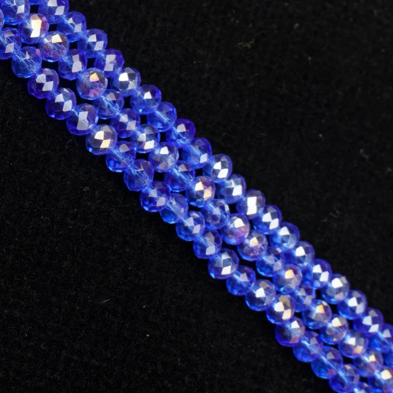 Круглые граненые хрустальные бусины 4 мм около 140 шт. | Украшения и аксессуары