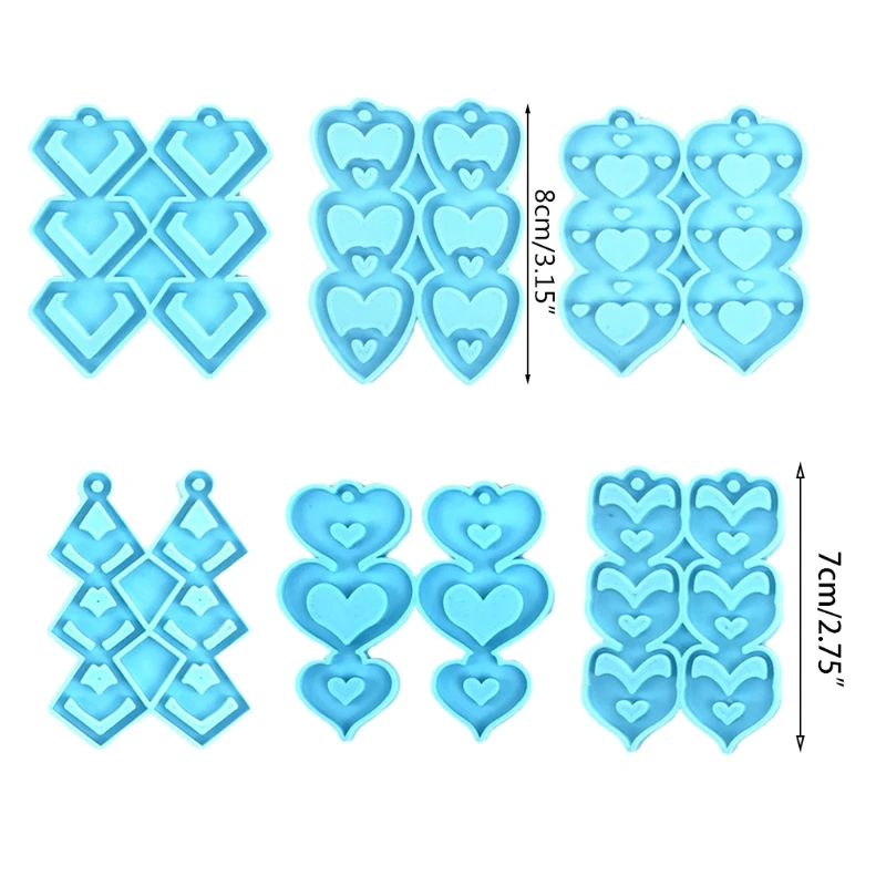 

DIY ювелирных изделий серьги кулон брелок эпоксидная смола, форма ключей литья силиконовые формы W0YA