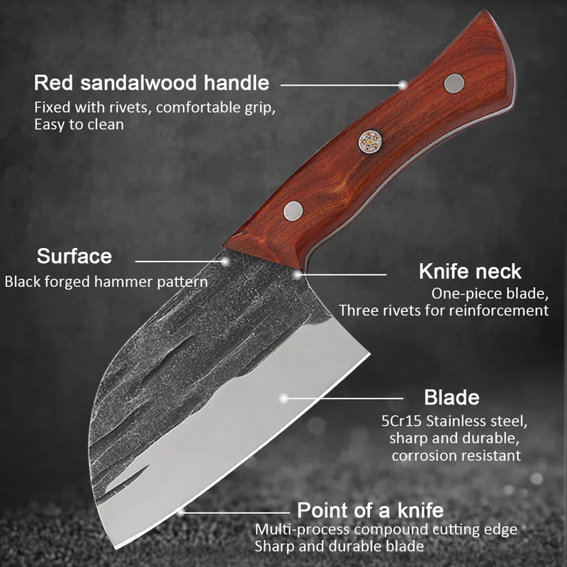 4 5 &quotМини кухонный нож ручной работы кованый шеф-повара из нержавеющей стали для