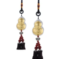 60 hot sale gourd pendant vintage chinese style black tassel car lucky hanging ornament auto interior decoration accessorie