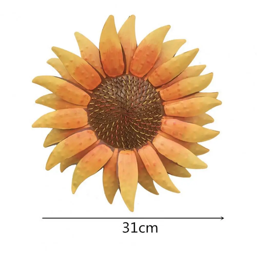 

50% Dropshipping!Sunflower Pendant Decorative Beautiful Stable Metal Sunflower Wall Decoration Hanging Ornament for Home