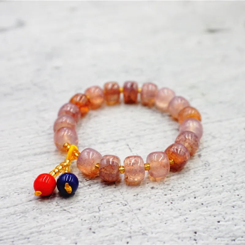 Natural Jade Bead Bracelet Charm Crystal Bangle Jewellery Fashion Accessories Hand-Carved Amulet Gifts for Women Men | Украшения и
