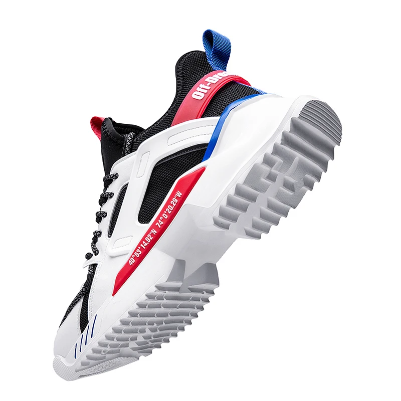 Туфли мужские спортивные на низкой платформе Модные Дизайнерские кроссовки в