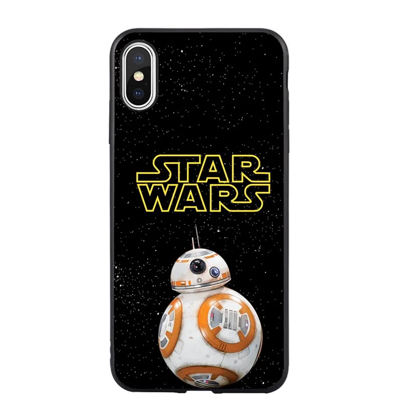 TPU Звездные войны BB8 штурмовик, Дарт Вейдер Мягкий силиконовый чехол для телефона чехол для iPhone 5 5S SE 6 6splus 7 8 Plus X XR XS MAX - Цвет: TPU