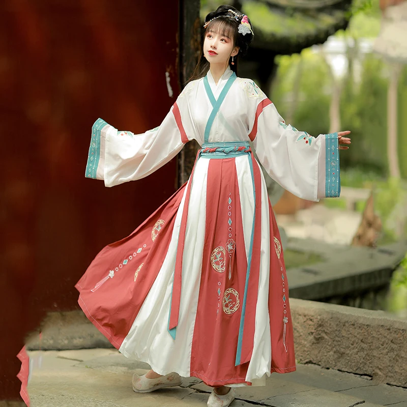 

Women Dress Hanfu Oriental Dance Costumes Chinese Traditional Ancient Gothic Skirt Stage Wear Performance Girls Outfits DQS4915