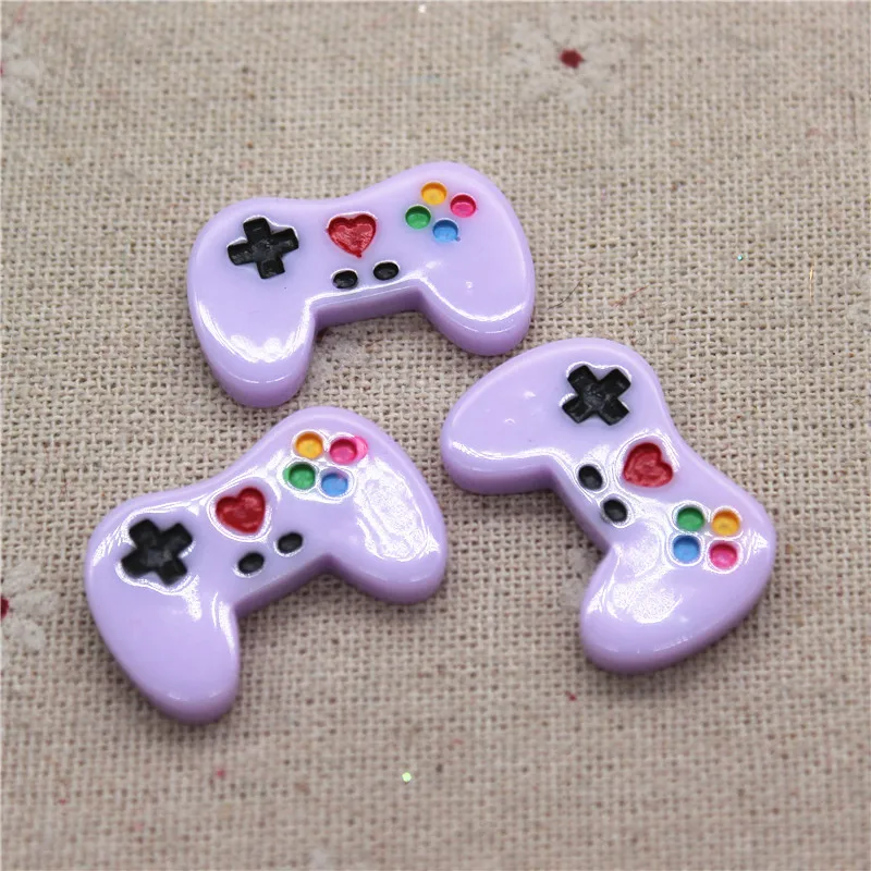 10 шт. кавайный полимерный игровой контроллер миниатюрное искусство с плоским