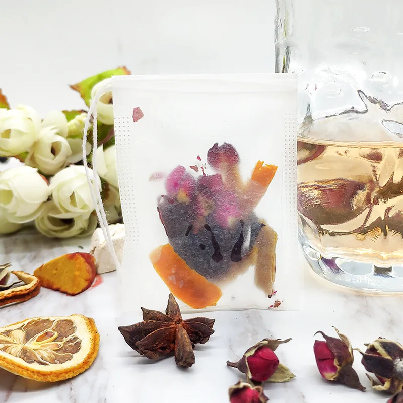 PLA Biode класса d пустые чайные фильтры мешки для заварки чая из кукурузного волокна