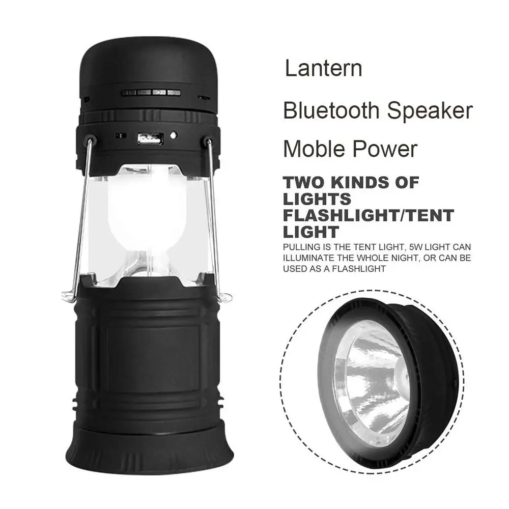 Фонарь для кемпинга с аккумулятором светодиодный фонарь фонарик FM радио