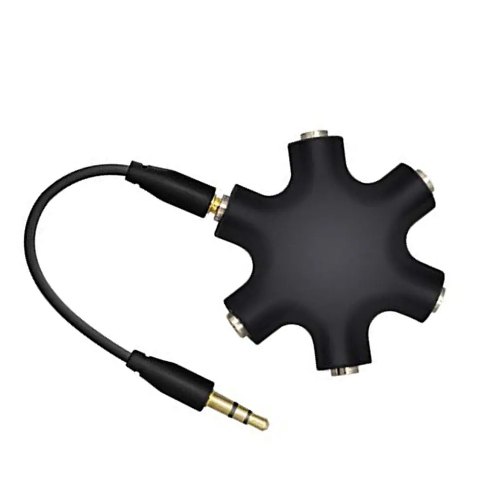 Аудионаушники с разъемом 3 5 мм для наушников 1 разъем папа на 2 4 портов кабель