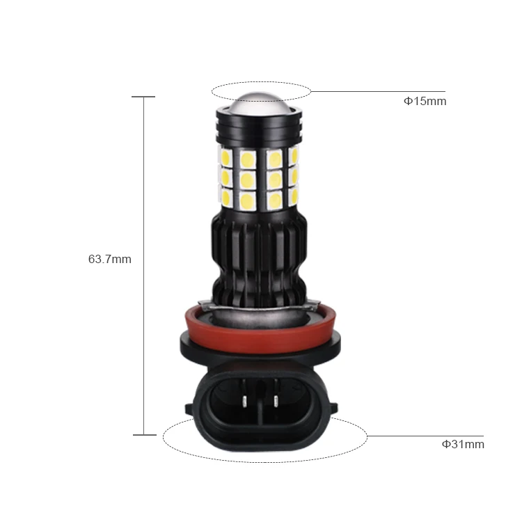JIACHI 100 шт./лот светодиодный противотуманный фонарь H11 светодиодный H8 9005 HB3 9006 H16 5202 PS X 24W светодиодный автомобиль, вождения, бега, Лампа Белый 12-24V