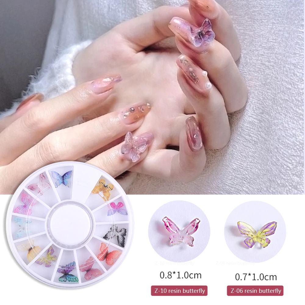 

Nail Art Symphony Three-dimensional Mini Butterfly Sequin Resin DIY Material Nail Art Decoration Simulation Design Style NailHot