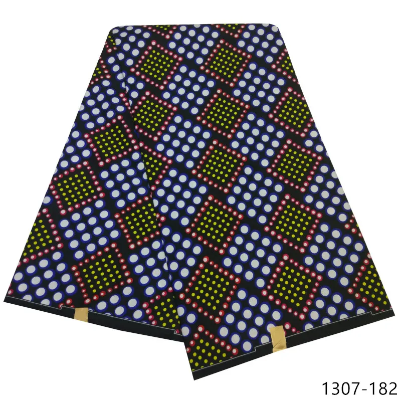 Latest Ankara Wax Fabric Guaranteed Real Wax 6yard/lot High Quality African Fabric Print For Sewing Dress 1307