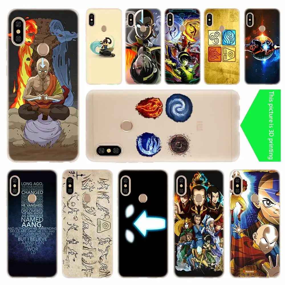 

Cover Soft Silicone TPU Case For Xiaomi Redmi 9a 8a 7a Note 10 9 8 7 Pro Max 10S 9S 8t Y3 Bag avatar the last airbender