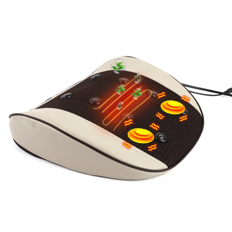 

Waist Traction Massager Moxibustion Massager Cushion Lumbar Intervertebral Disc Pulse Acupuncture Physiotherapy Waist Support