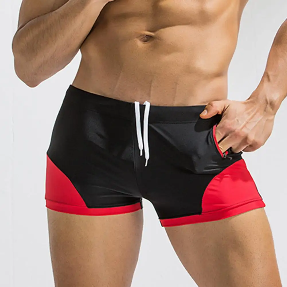 Простые пляжные обтягивающие шорты быстросохнущие нейлоновые с регулируемой