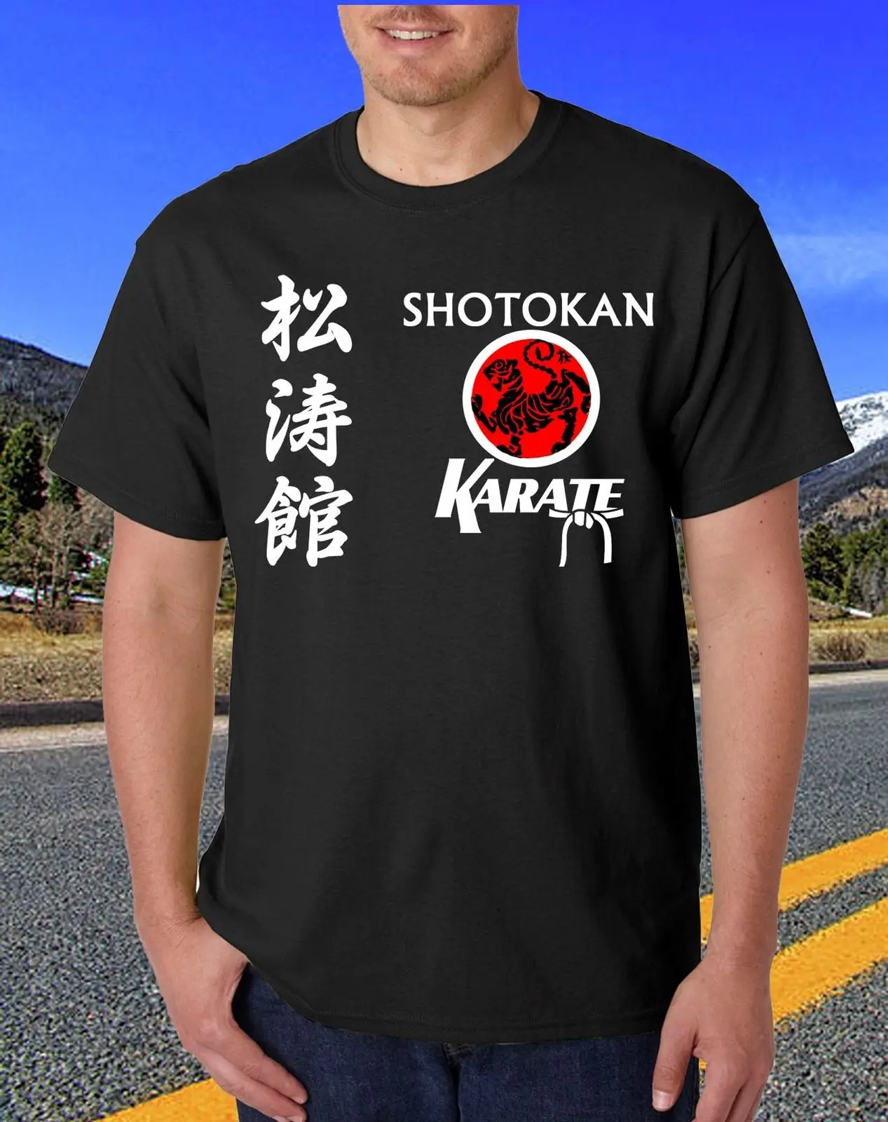 3d футболка брендовая мужская мода каратэ Шотокан военный артист черные футболки
