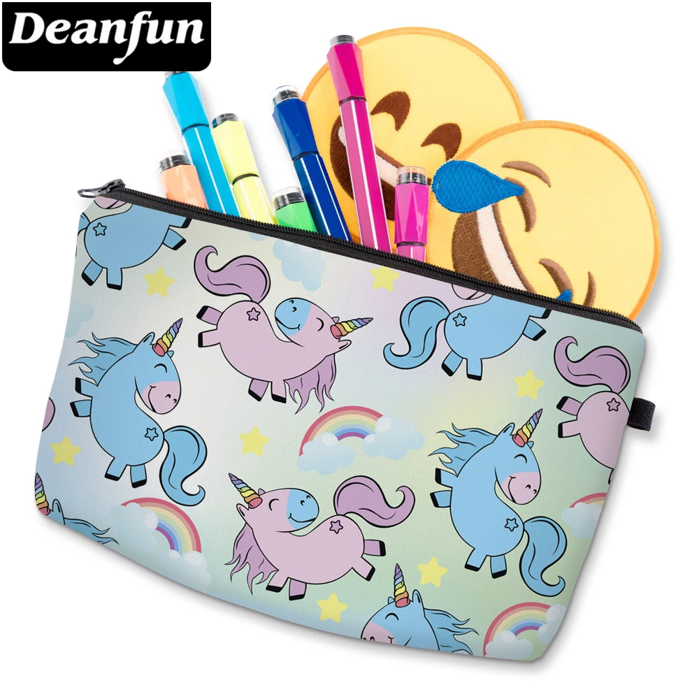 Deanfun 3D печатных милый Единорог косметичка водонепроницаемый девушки макияж сумка дешевые косметические сумки D51484