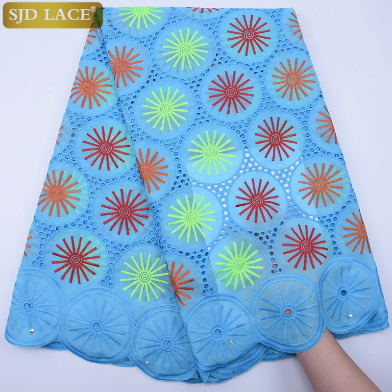 SJD кружево 2020 высокое качество нигерийская Африканская Хлопковая кружевная